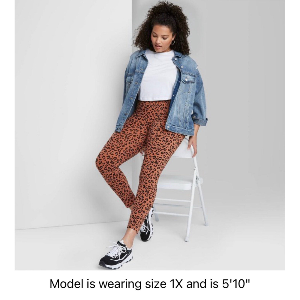 WILD FABLE Leopard Cheetah Print Leggings XXL